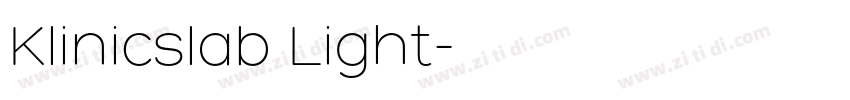 Klinicslab Light字体转换
